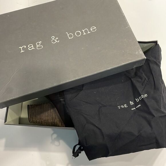 RAG & BONE Womens Boots Newbury Classic distressed Genuine Leather Brown Sz 9.5 - Picture 6 of 11